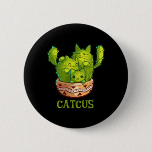 Badge Rond 5 Cm Catcus Cute Chat Et Cactus Mexicains Cactus Cinco 