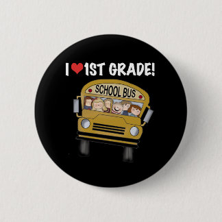 Badge Rond 5 Cm Catégorie d'amour de l'autobus scolaire I ?ère