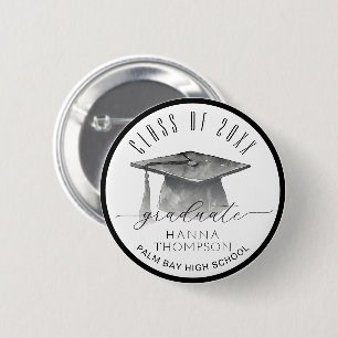 Badge Rond 5 Cm Catégorie de 2025 Graduation Party Graduate Favor