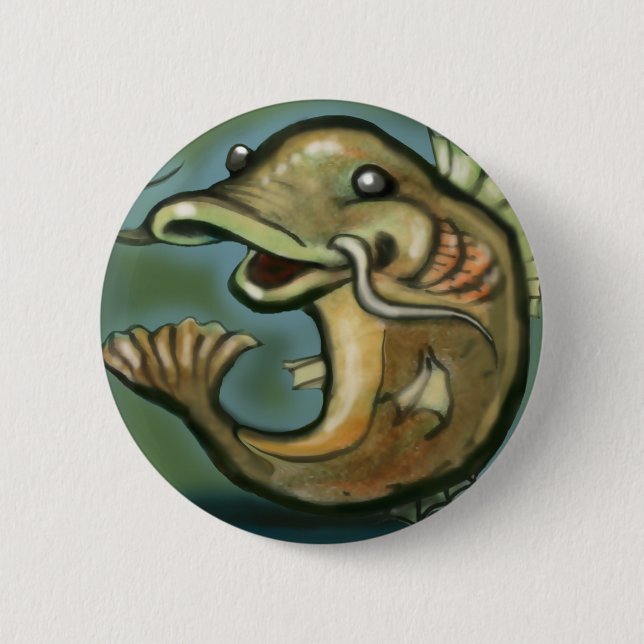 Badge Rond 5 Cm Catfish (Devant)