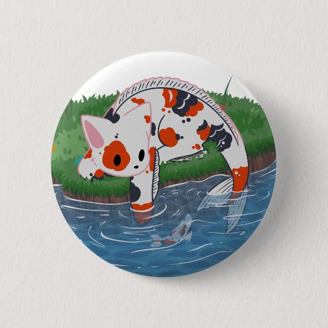 Badge Rond 5 Cm Catfish (Devant)