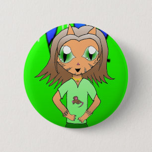 Badge Rond 5 Cm CatGirl