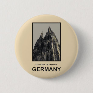 Badge Rond 5 Cm Cathédrale de l'Allemagne Cologne