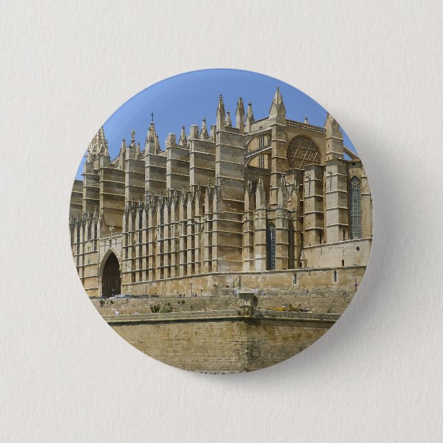 Badge Rond 5 Cm Cathédrale de Palma (Devant)