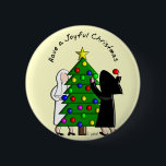 Badge Rond 5 Cm Catholique Nun Art Cartes et Cadeaux de Noël<br><div class="desc">Cartes de Noël,  sacs fourre-tout,  porte - clés et boutons catholiques pour tous les âges. Créé par une infirmière artiste et signé.</div>