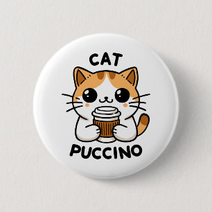Badge Rond 5 Cm Catpuccino 2