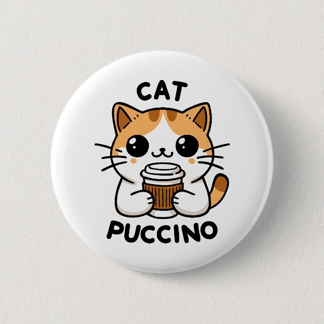Badge Rond 5 Cm Catpuccino 2 (Devant)