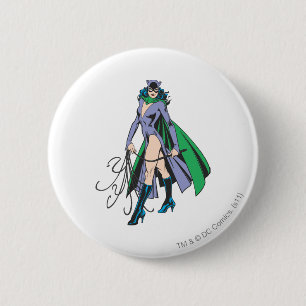 Badge Rond 5 Cm Catwoman Stands