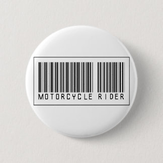Badge Rond 5 Cm Cavalier de moto de code barres