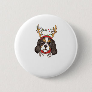 Badge Rond 5 Cm Cavalier King Charles Spaniel Chien Animal de comp