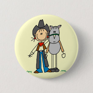 Badge Rond 5 Cm Cavalière en bâtonnets Tshirts
