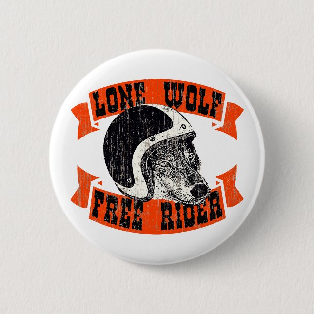 Badge Rond 5 Cm Cavaliers de Moto (Devant)
