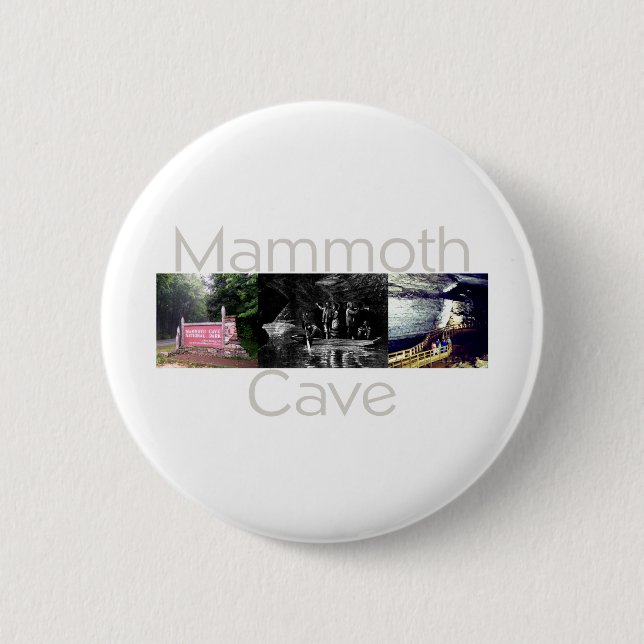 Badge Rond 5 Cm Caverne de mammouth d'ABH (Devant)