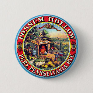 Badge Rond 5 Cm Cavité d'opossum - bouton