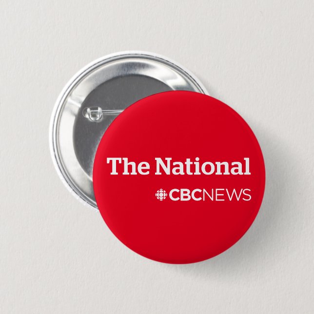 Badge Rond 5 Cm CBC The National (Devant & derrière)