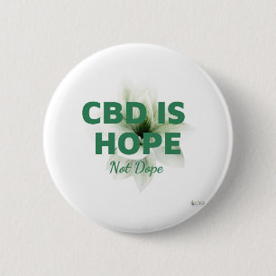 Badge Rond 5 Cm CBD est espoir