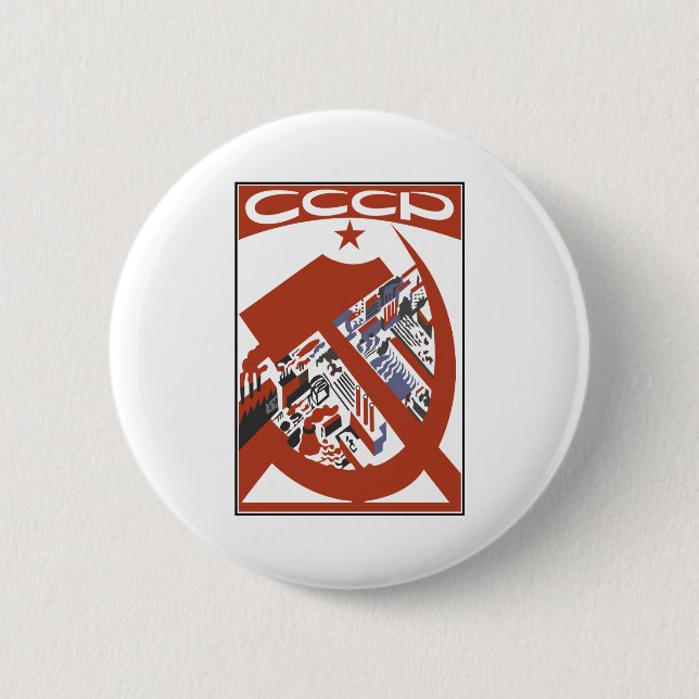 BADGE ROND 5 CM CCCP (Devant)