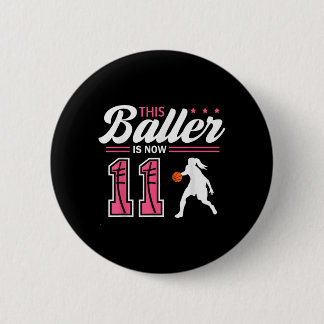 Badge Rond 5 Cm Ce Baller a 11 ans Baseball 11e anniversaire