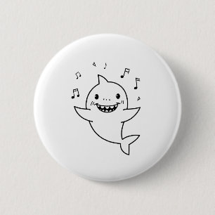 Badge Rond 5 Cm Ce Bouton Mama Shark Va Faire Chanter Tout Le Mond