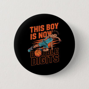 Badge Rond 5 Cm Ce garçon à deux chiffres Dix 10 ans Anniversaire