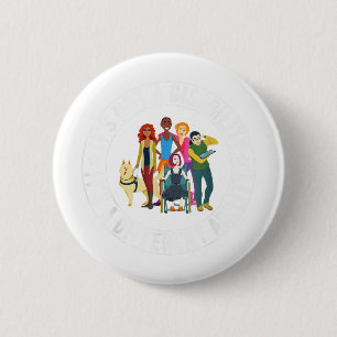 Badge Rond 5 Cm Ce N'Est Pas Un Handicap C'Est Une Capacité Différ