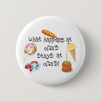 Badge Rond 5 Cm Ce qui se produit chez Oma&apos ; s RESTE chez