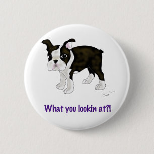 Badge Rond 5 Cm Ce qui vous regardant ?