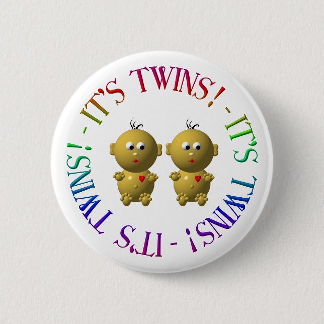 Badge Rond 5 Cm Ce sont des jumeaux ! (Devant)