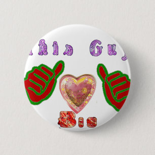 Badge Rond 5 Cm Ce type adore les grands cadeaux d'art Imprimer
