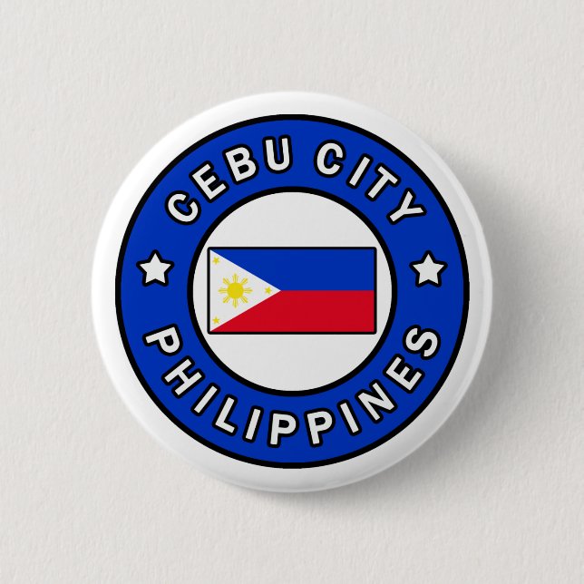 Badge Rond 5 Cm Cebu City Philippines (Devant)