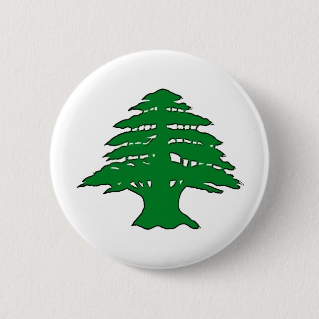 Badge Rond 5 Cm Cèdre libanais (Devant)