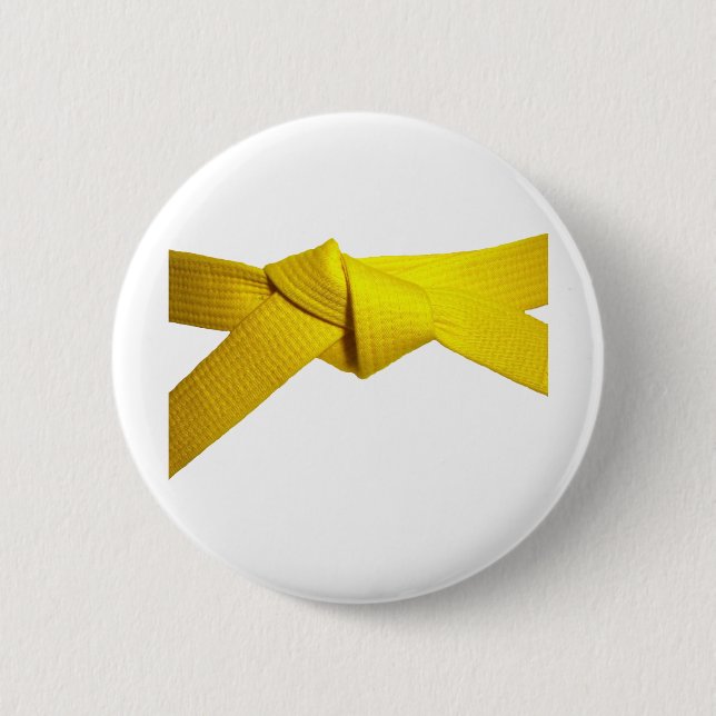 Badge Rond 5 Cm Ceinture jaune (Devant)