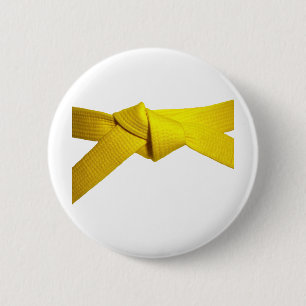 Badge Rond 5 Cm Ceinture jaune