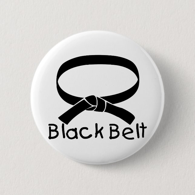 Badge Rond 5 Cm Ceinture noire (Devant)