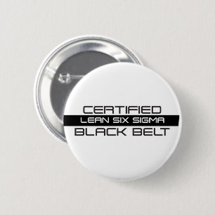 Badge Rond 5 Cm Ceinture noire Lean Six Sigma