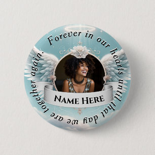 Badge Rond 5 Cm Célébration commémorative de la vie