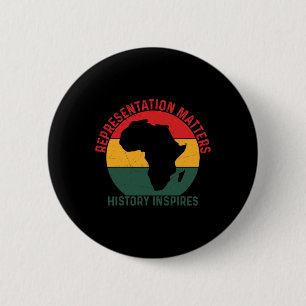 Badge Rond 5 Cm Célébration de la campagne afro-américaine Histoir