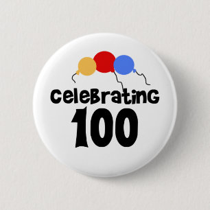 Badge Rond 5 Cm Célébration du 100th anniversaire 100