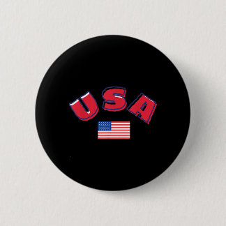 Badge Rond 5 Cm Célébration du 4 juillet USA Fête de l'indépendanc