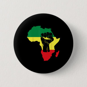 Badge Rond 5 Cm Célébration du Mois de l'Histoire des Noirs Carte