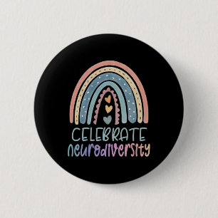 Badge Rond 5 Cm Célébrer la neurodiversité Santé mentale Autisme S