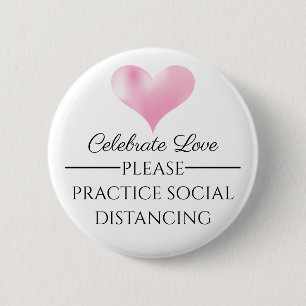Badge Rond 5 Cm Célébrer l'amour S'il vous plaît le Mariage de