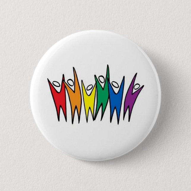 Badge Rond 5 Cm Célébrez la diversité (Devant)