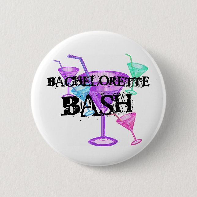 Badge Rond 5 Cm Célébrez le coup de Bachelorette (Devant)