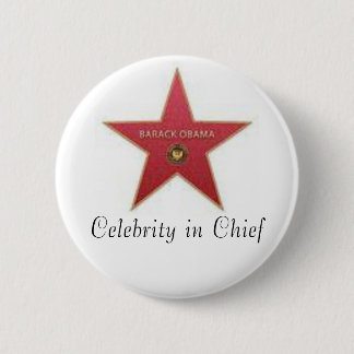 Badge Rond 5 Cm Célébrité d'Obama dans le chef