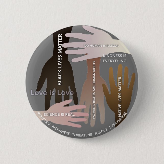 Badge Rond 5 Cm Célébrons la diversité | Nous croyons (Devant)