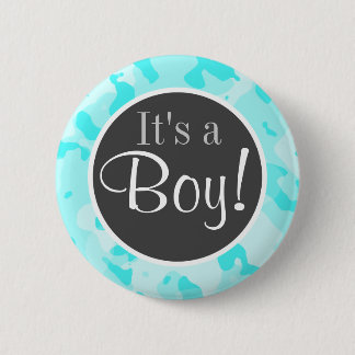 Badge Rond 5 Cm Celeste Camo ; Camouflage