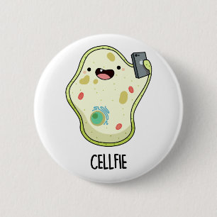 Badge Rond 5 Cm Cellfie Funny Biologie Selfie Pun