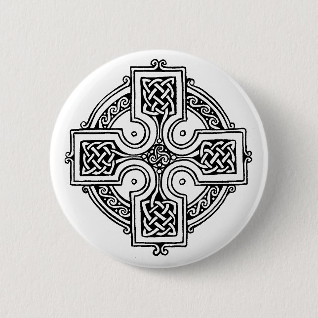 Badge Rond 5 Cm Celtic cross (Devant)