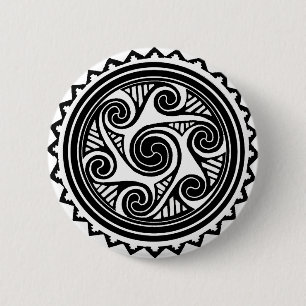 Badge Rond 5 Cm Celtic Triskele